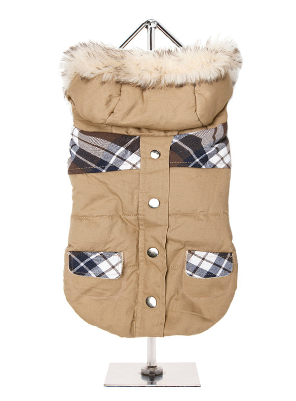 Urban Pup Bremar Tartan Trimmed Parka