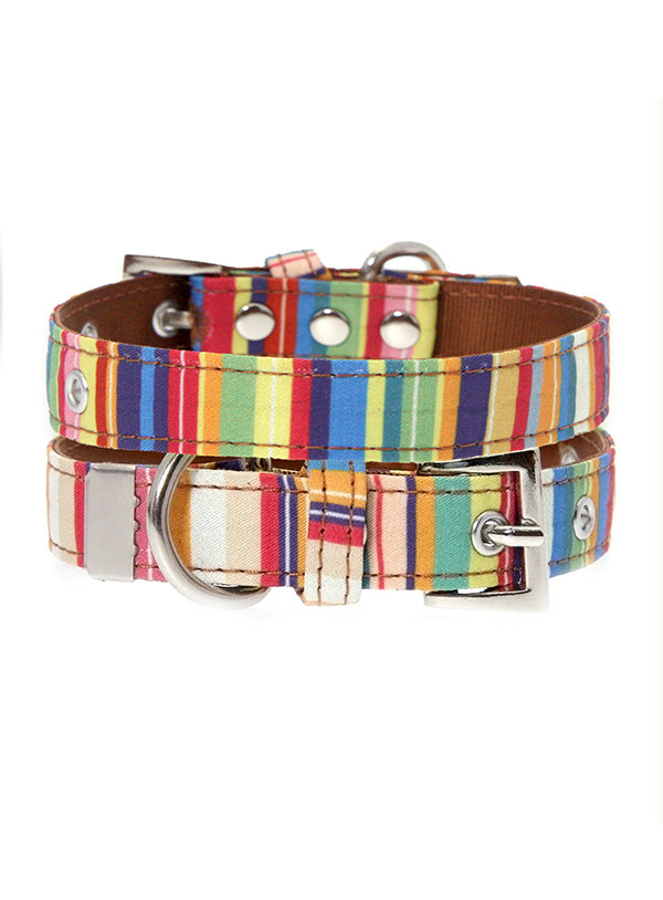 Urban Pup Henley Striped Fabric Collar