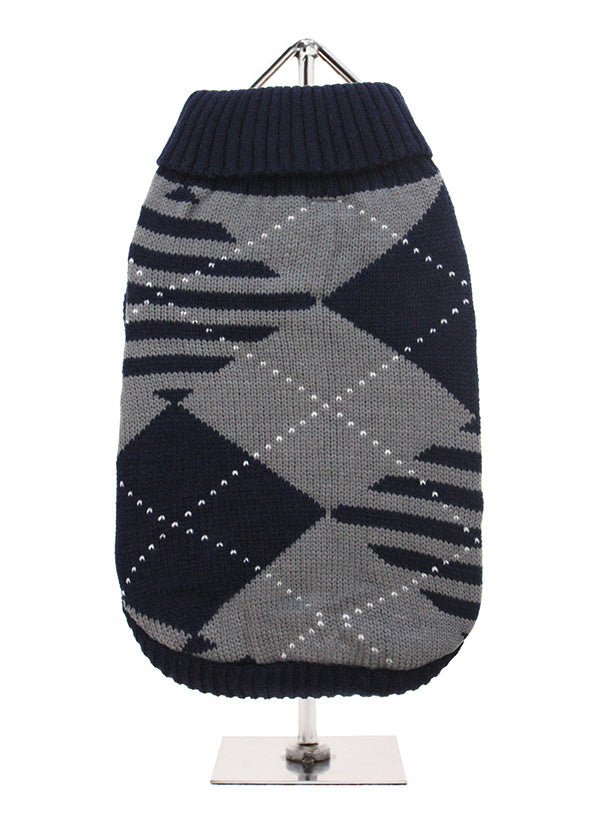 Urban Pup Blue / Grey Diamond Jumper
