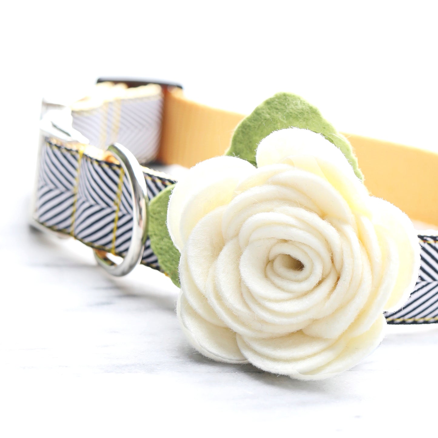 Dog Collar Rose Flower