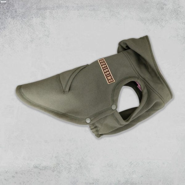 Dogissimo Pink Military Hooded Sweatshirt for Bulldogs