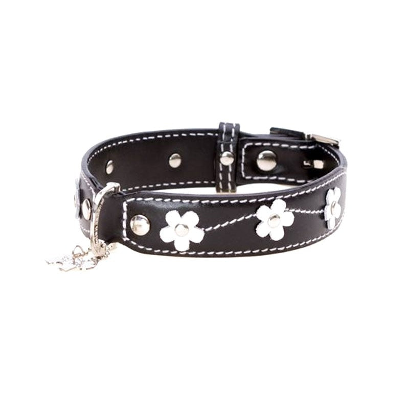 Hamish McBeth Leather Lucy Flower Collar