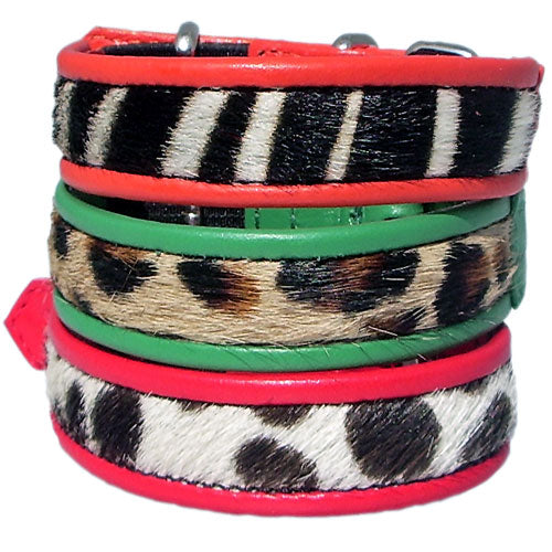 Holly Lil Safari Cowskin Calf Cat Collars BellaJoJos