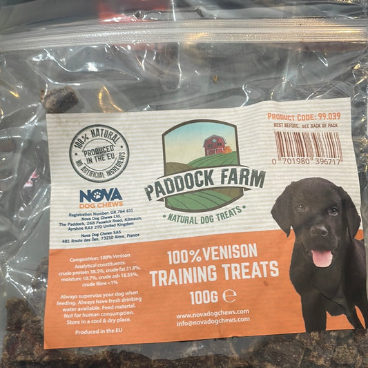 Paddock Farm Venison Training Treats