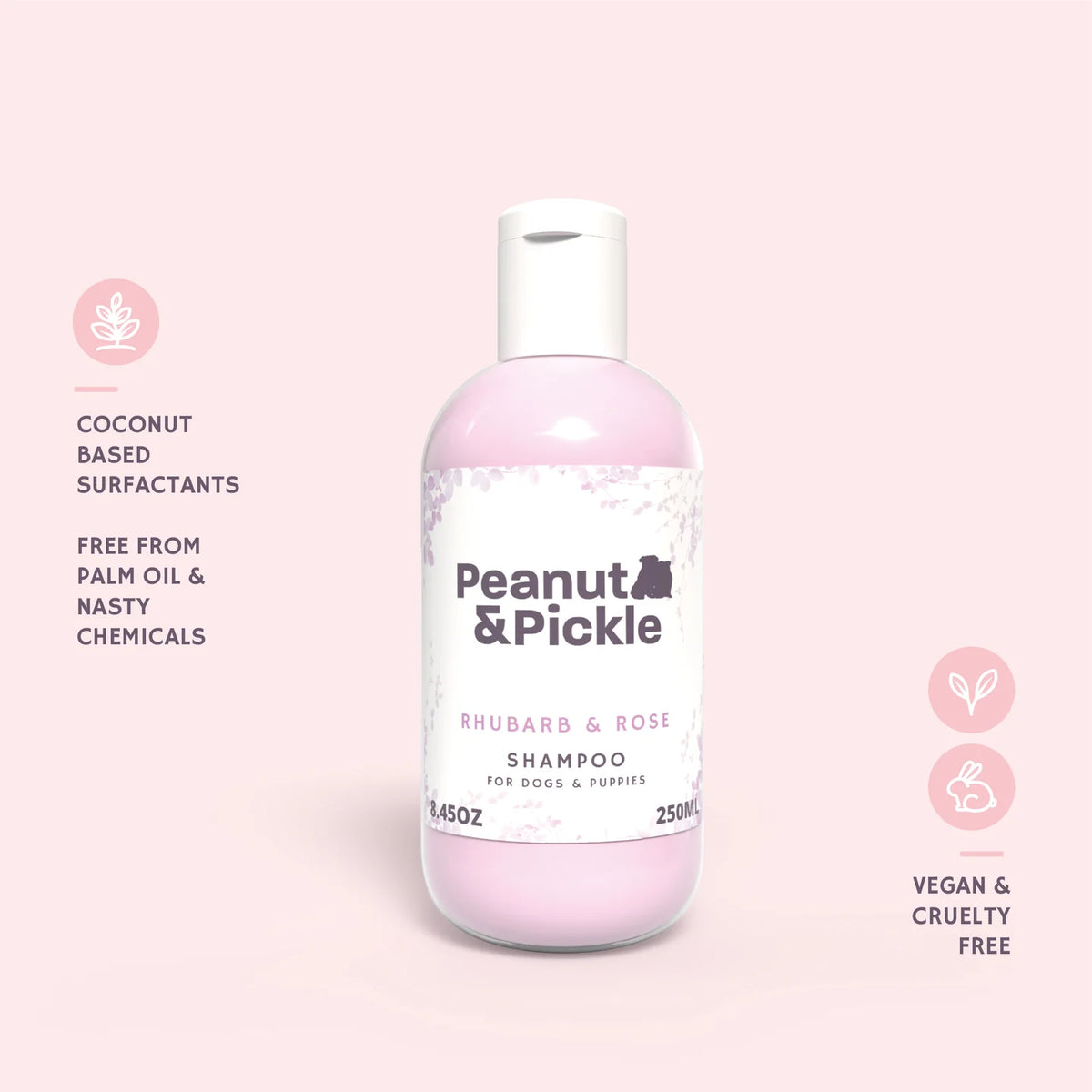 Peanut & Pickle Rhubarb & Rose Dog & Puppy Shampoo