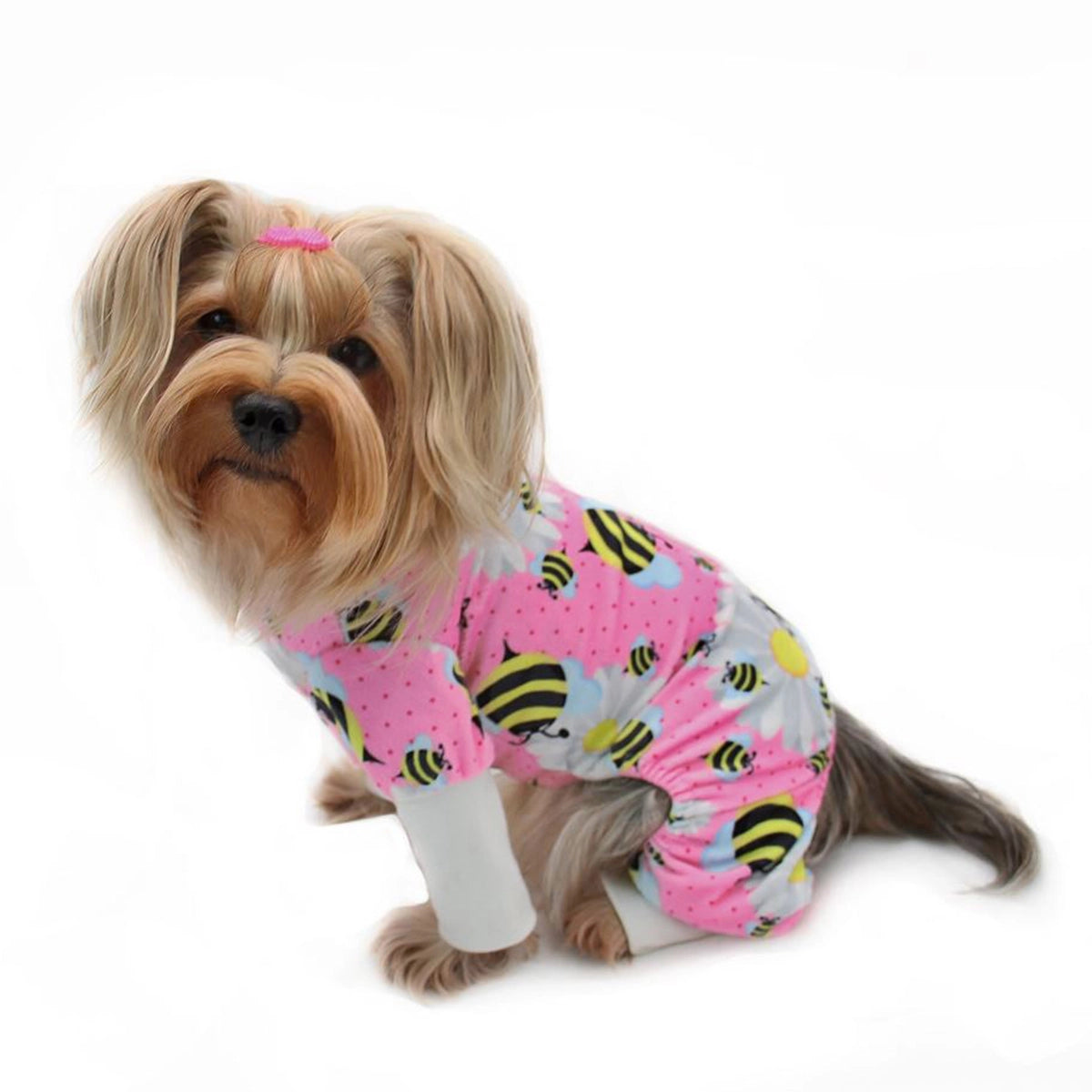 Ultra Soft Plush Minky Bumblebee and Flower Pajamas