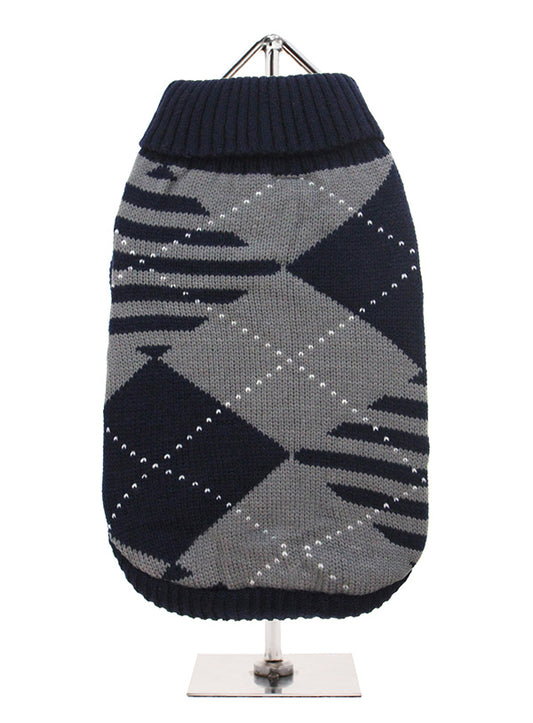 Urban Pup Blue / Grey Diamond Jumper