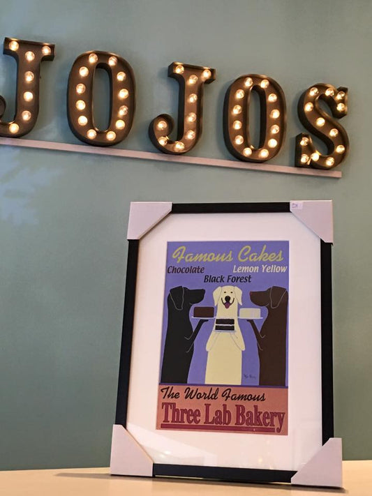 Retro Framed Dog Prints