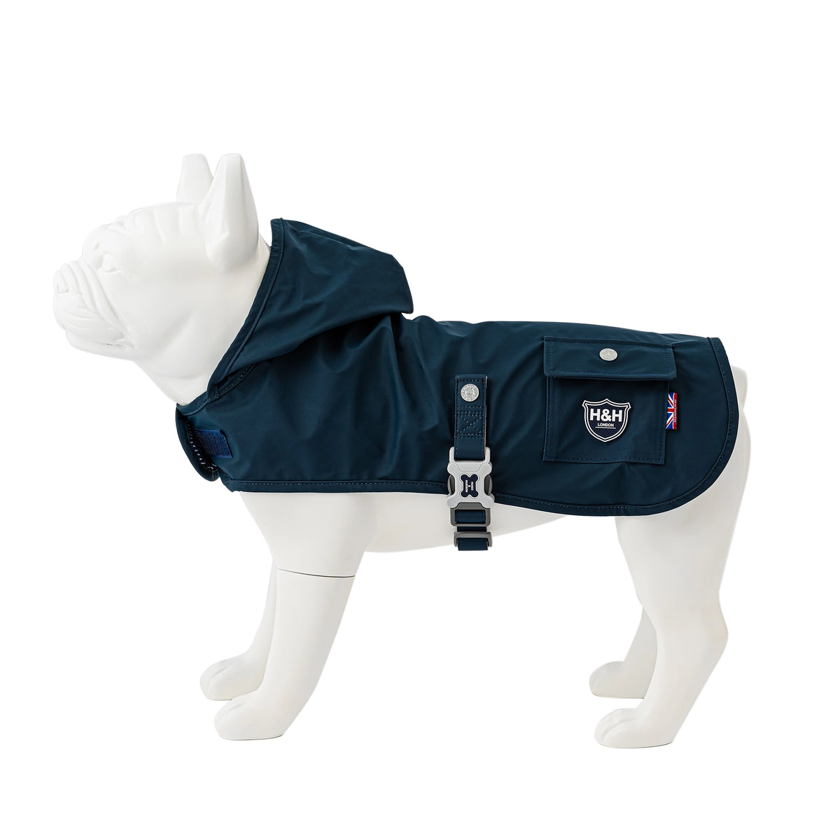 Navy Dog Raincoat