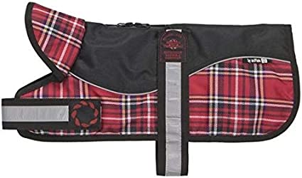 Animate Reflective Red Tartan & Black Padded Harness Coat