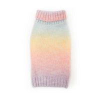 Pastel Rainbow Ombre Dog Sweater