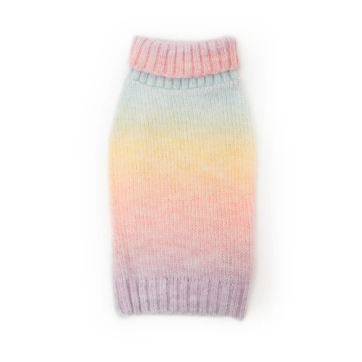 Pastel Rainbow Ombre Dog Sweater BellaJoJos