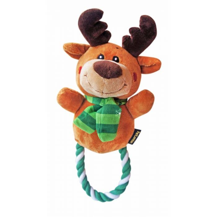 Reindeer rope tug dog toy