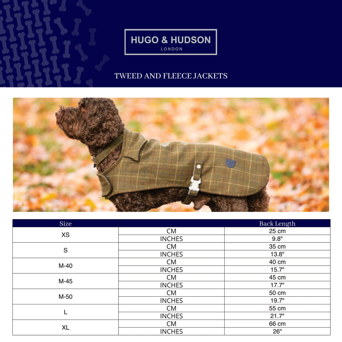 Dark Green Checked Tweed Dog Coat Jacket