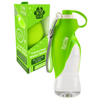 Travel Dog Water Bottle with Built-in Dispenser