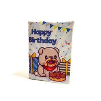 Birthday Card Blue Dog
