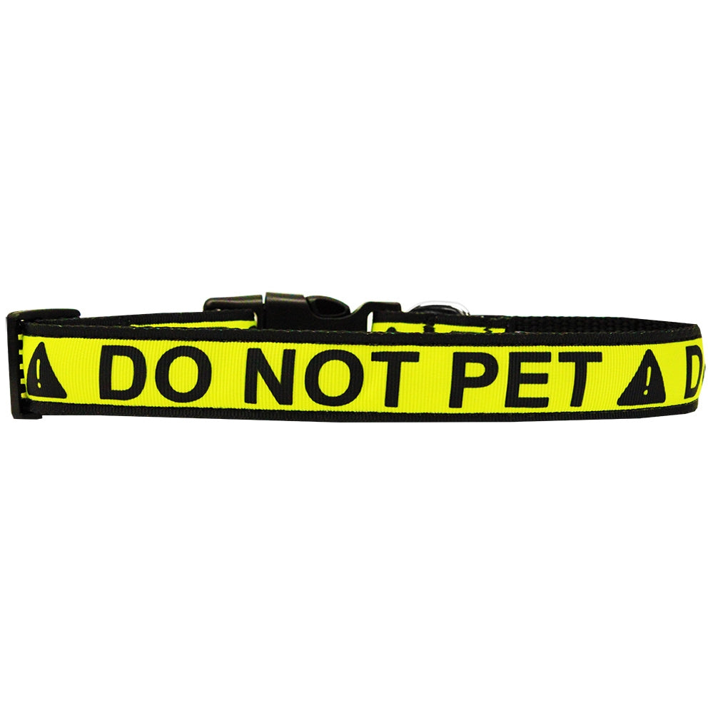 Do Not Pet Caution Tape Nylon Ribbon Collar