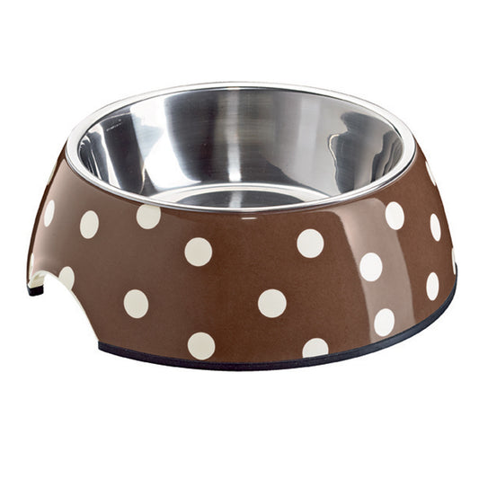 Melamine Dots Dog Bowl