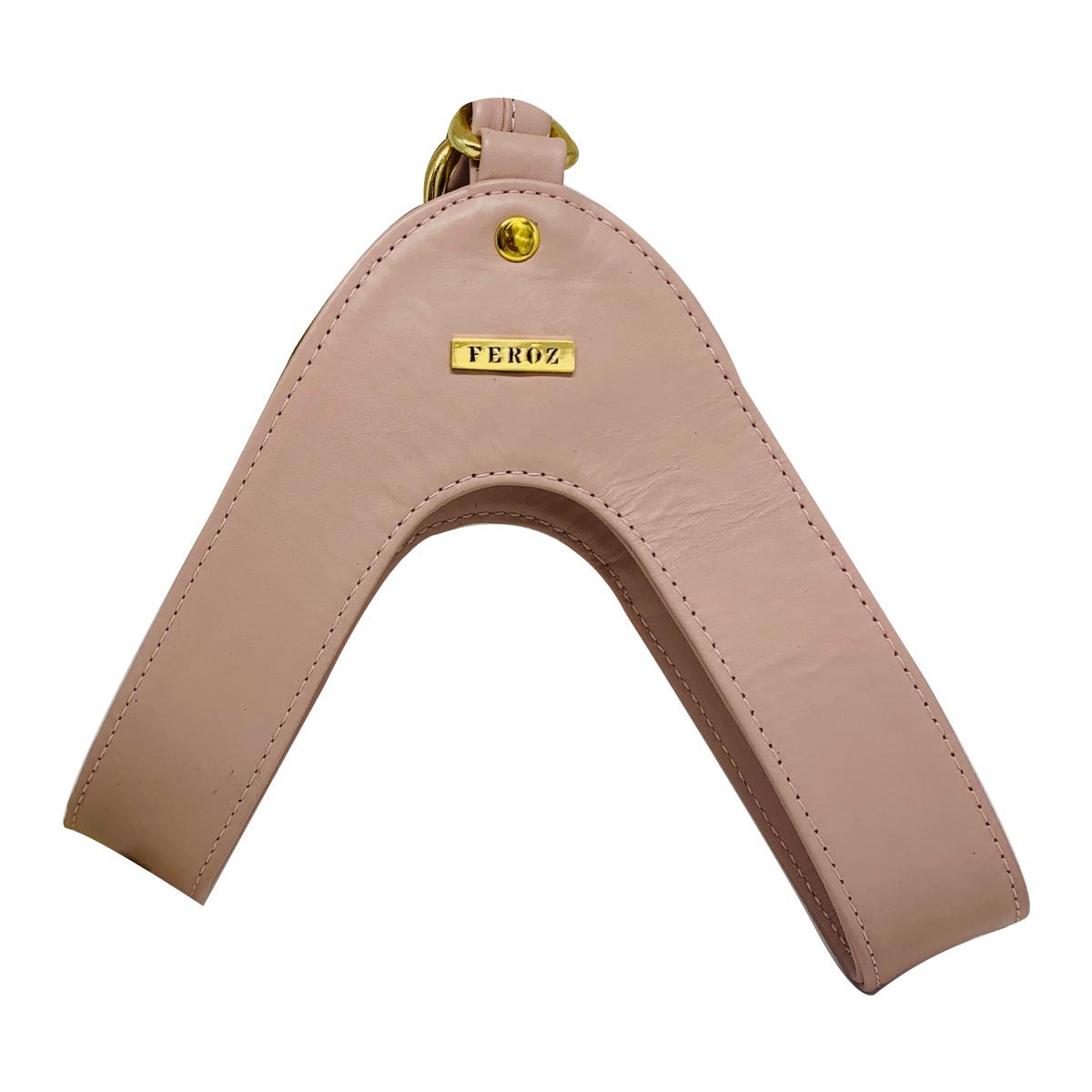 Dusty Rose Dog Leather Harness