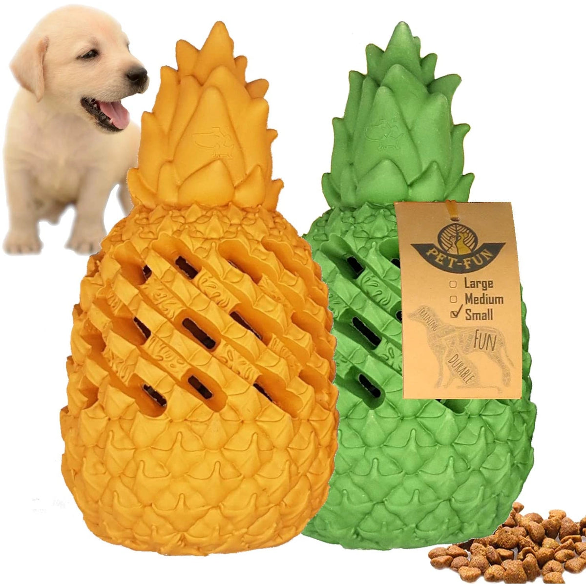 Pineapple Small Twin Pack Enrichment Toy