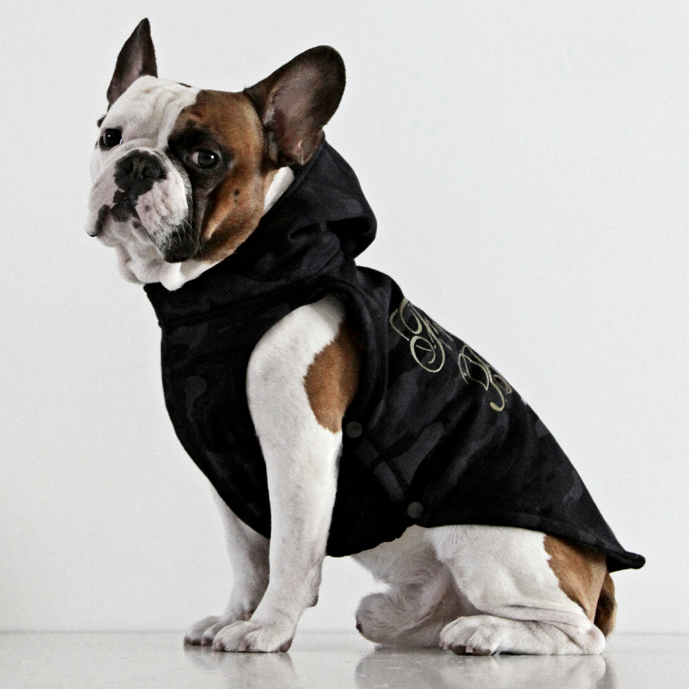 DOGISSIMO CAMO HOODIE FOR FRENCH BULLDOGS