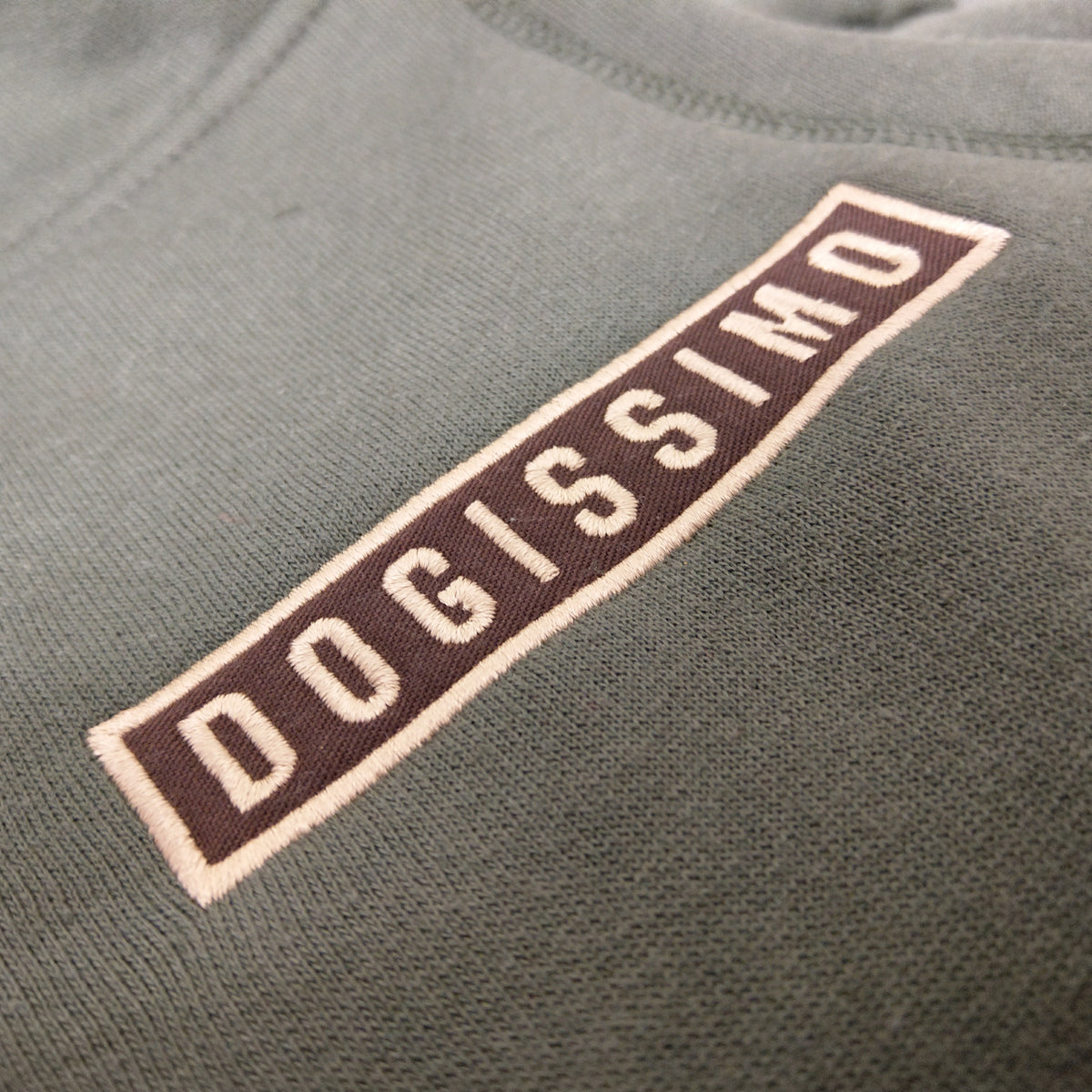 Dogissimo Military Hooded Sweatshirt for Bulldogs