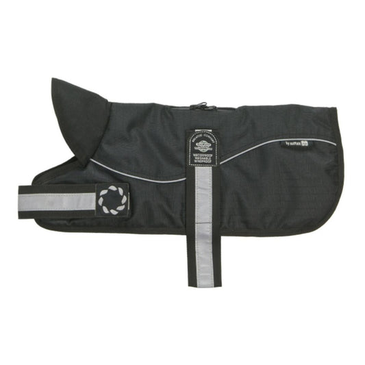 Animate Reflective Black Padded Harness Coat