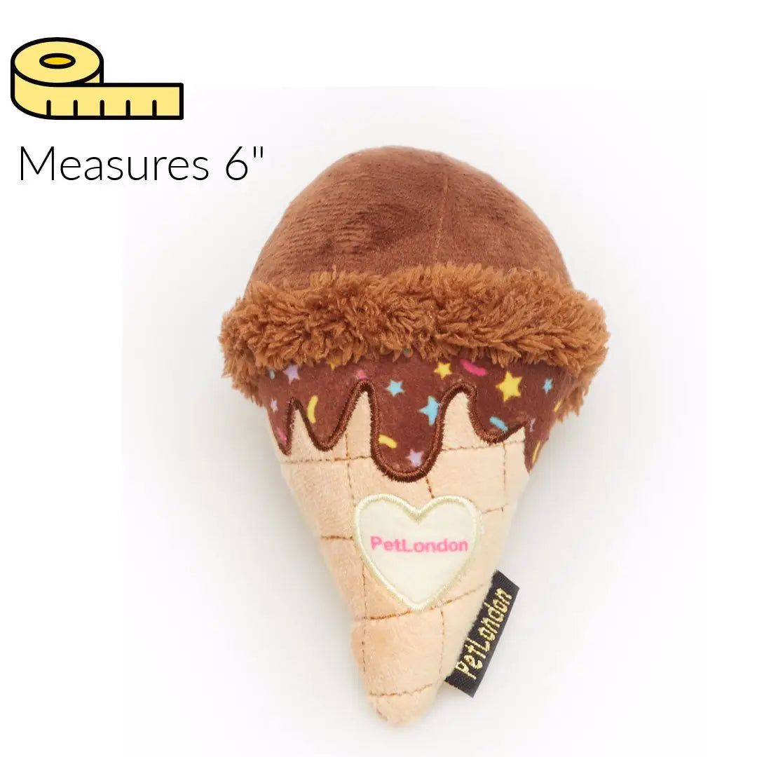 Plush ice cream cone online dog toy