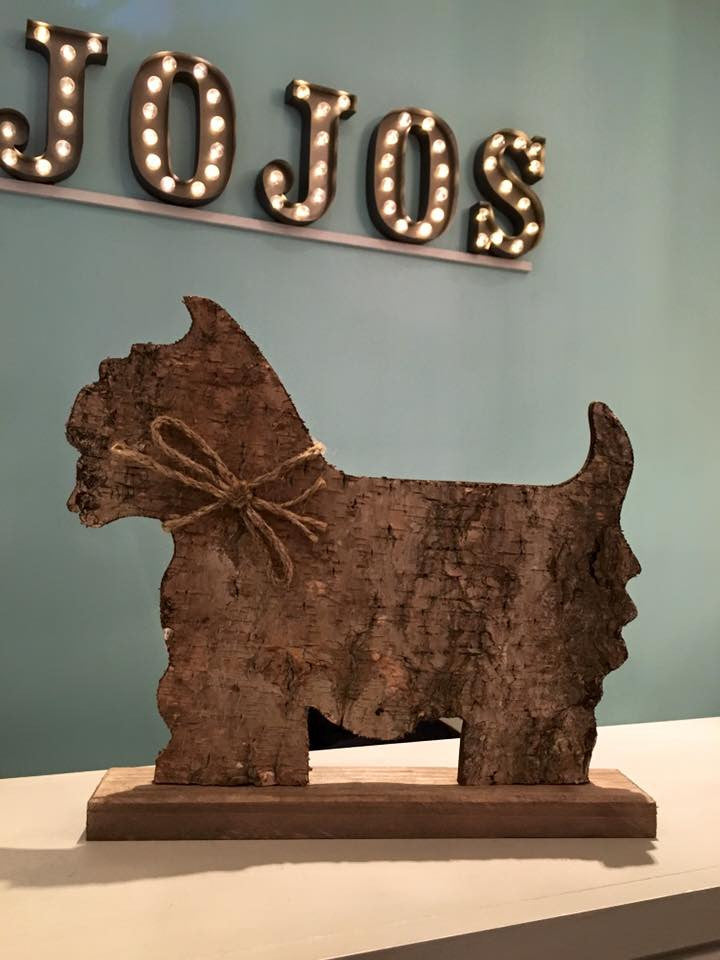 Silver Birch Wooden West Highland Terrier Silhouette