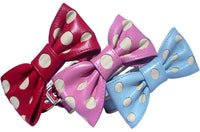 Holly & Lil Bow Belle Leather Polka Dot Collar