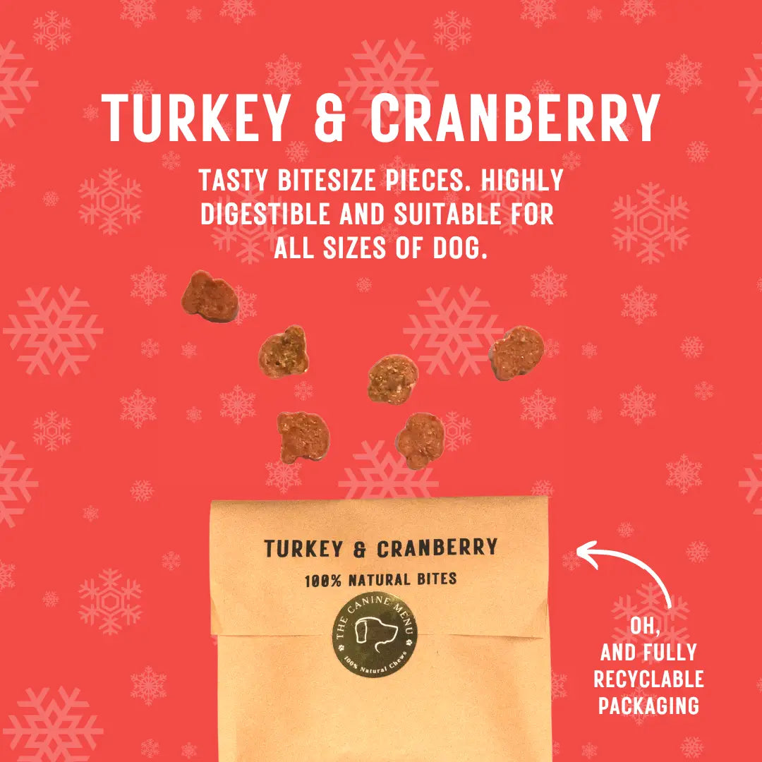 Turkey & cranberry 100% Natural treats