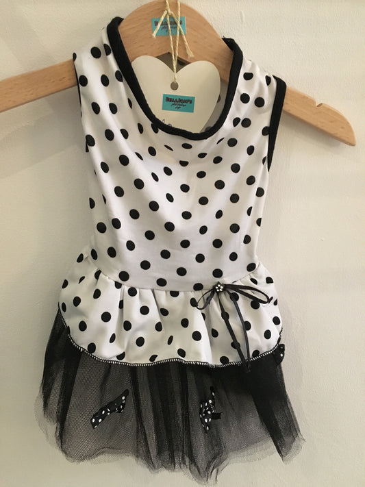 Black Polka Dot Doggy Dress