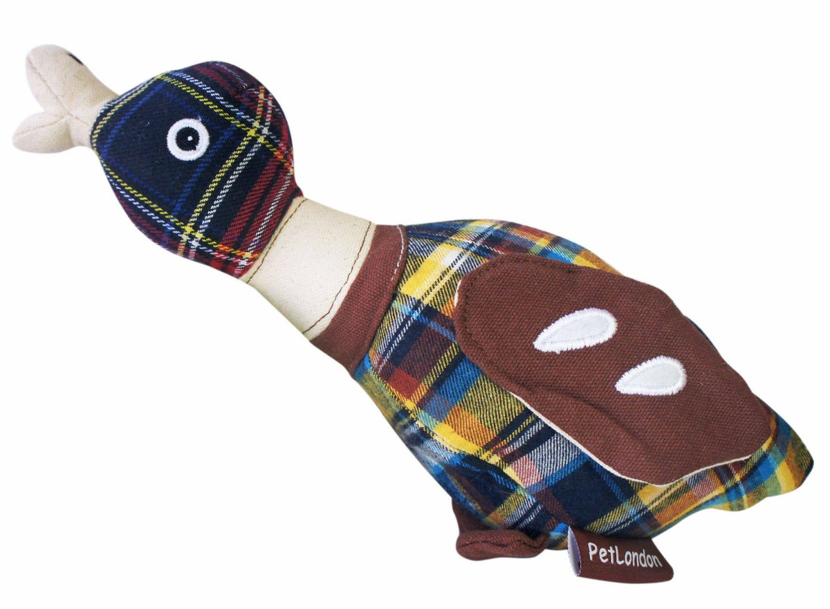 Mabel Mallard Tweed Dog Toy