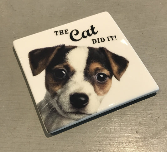 Cute Kitten & Puppy Ceramic Coasters