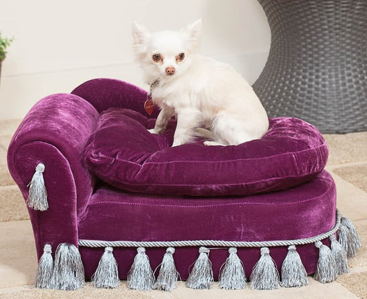 Elska Purple Liberace Day Dog Bed