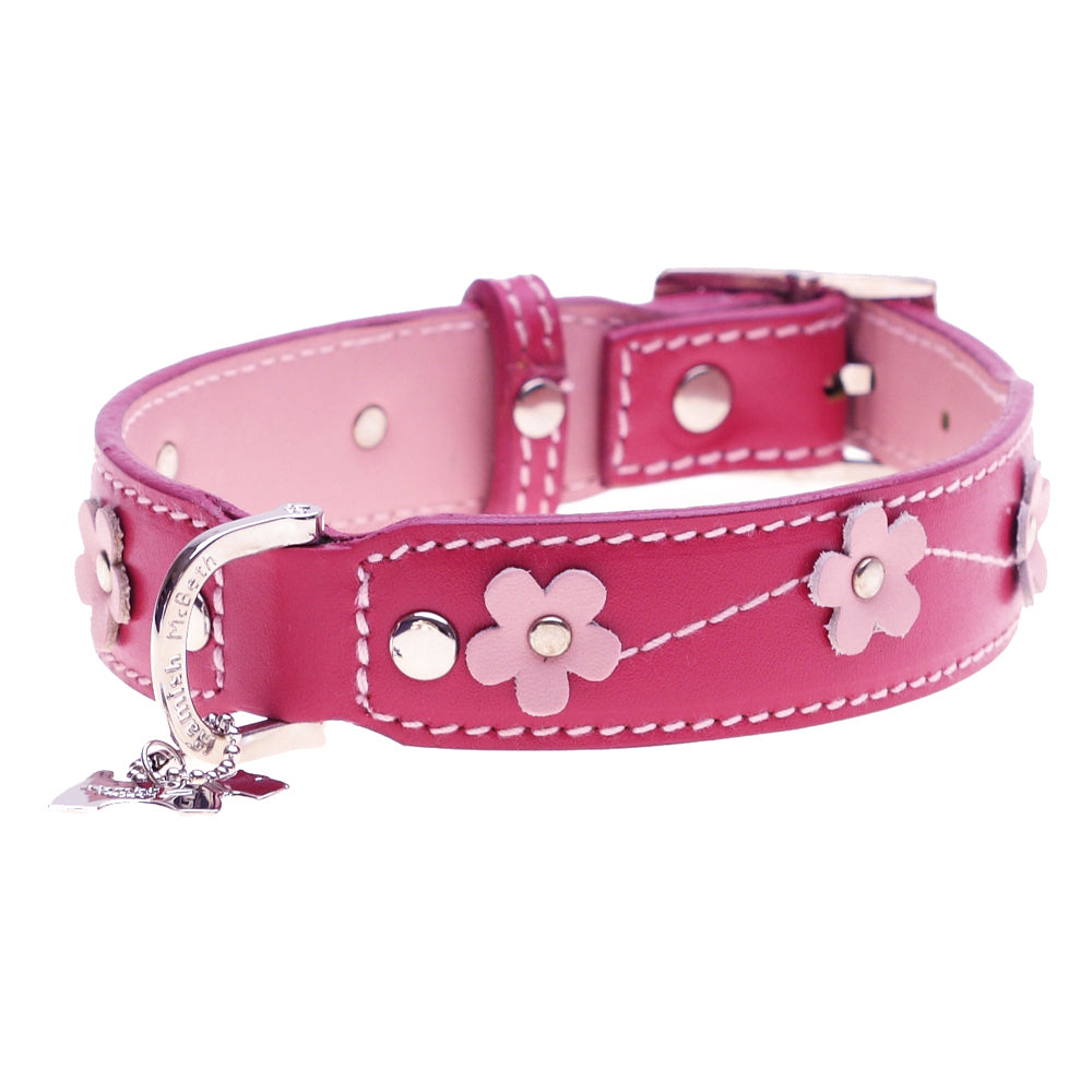 Hamish McBeth Leather Lucy Flower Collar