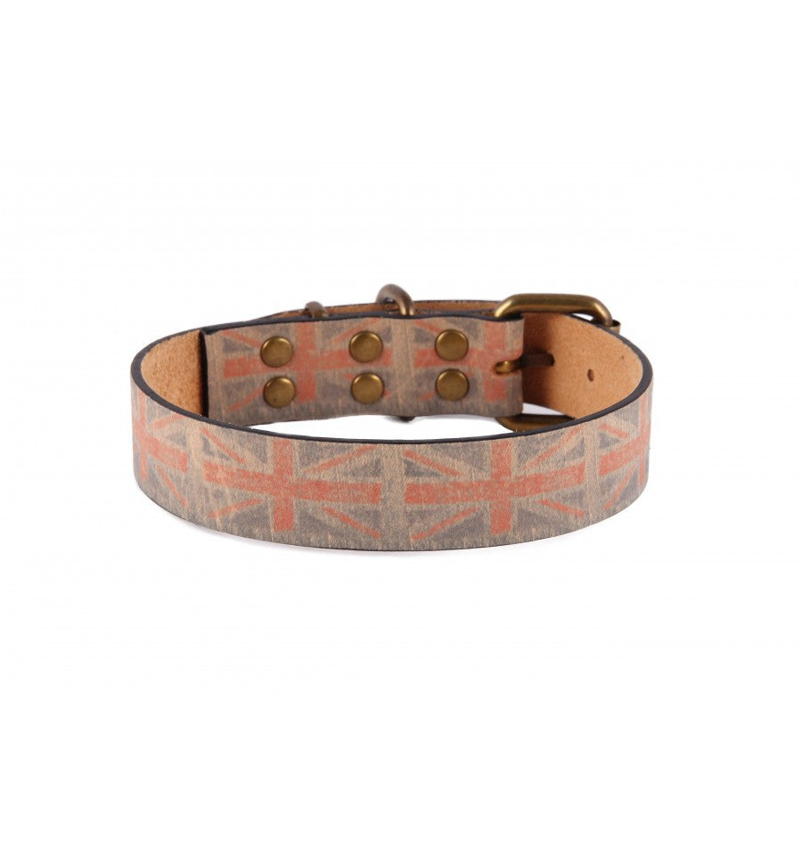PETUKY Handmade Nubuck Leather Dog Collar