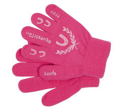 Children's Pink Riding Gloves