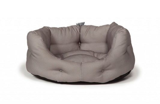 Duluxe Vintage Grey Dogstooth Slumber Bed