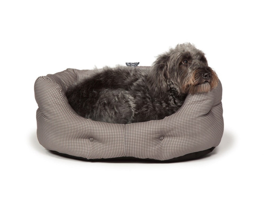 Duluxe Vintage Grey Dogstooth Slumber Bed